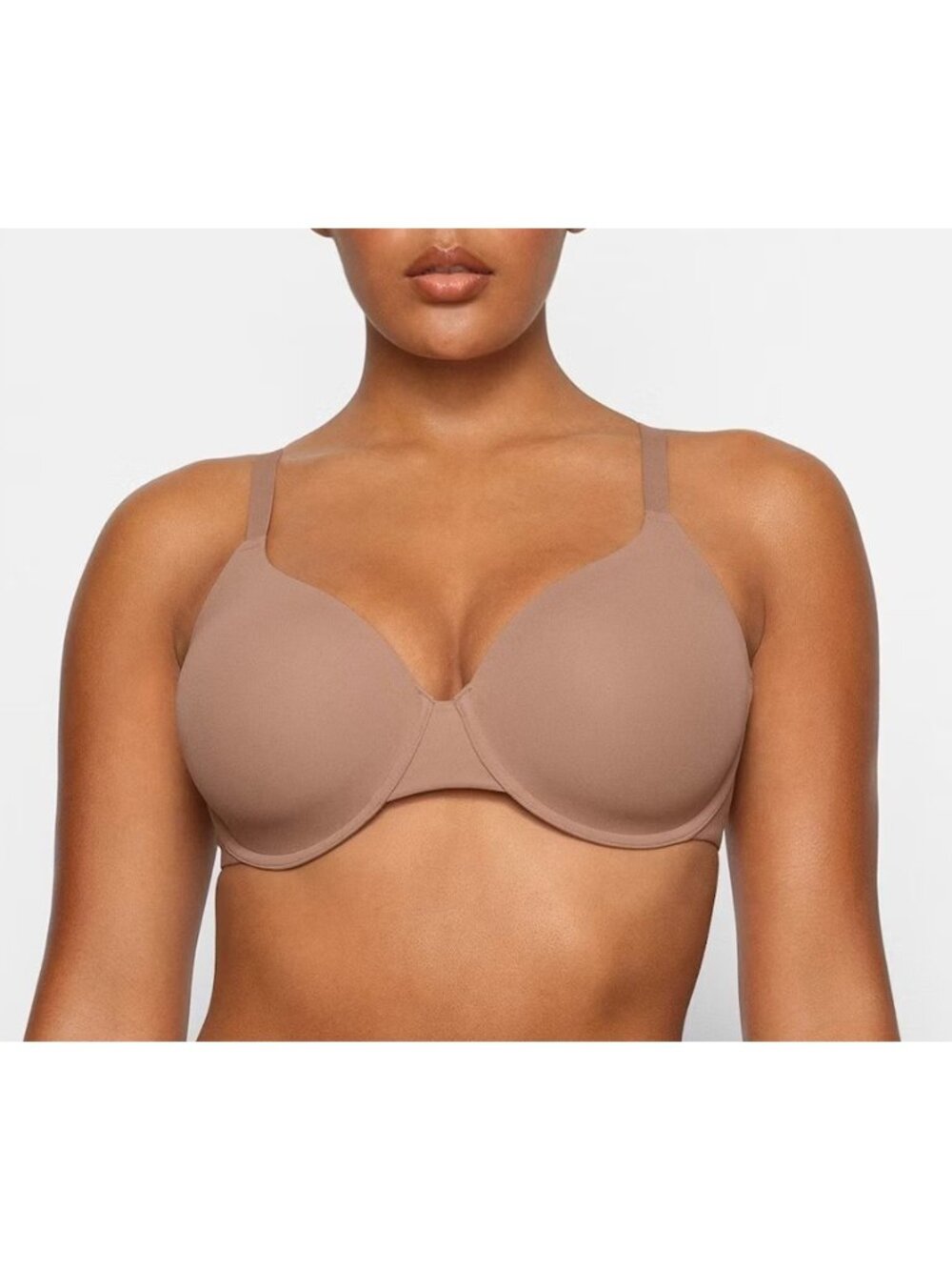 NWT SKIMS FITS EVERYBODY T-SHIRT BRA SIENNA - 34D